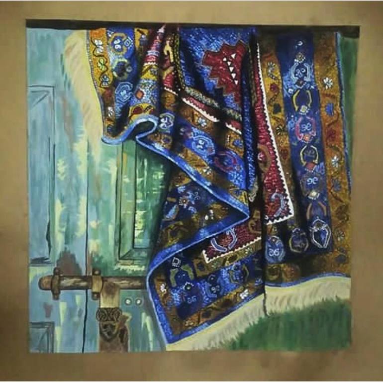 Original Fine Art Patterns Painting by Kalsoom Iftikhar