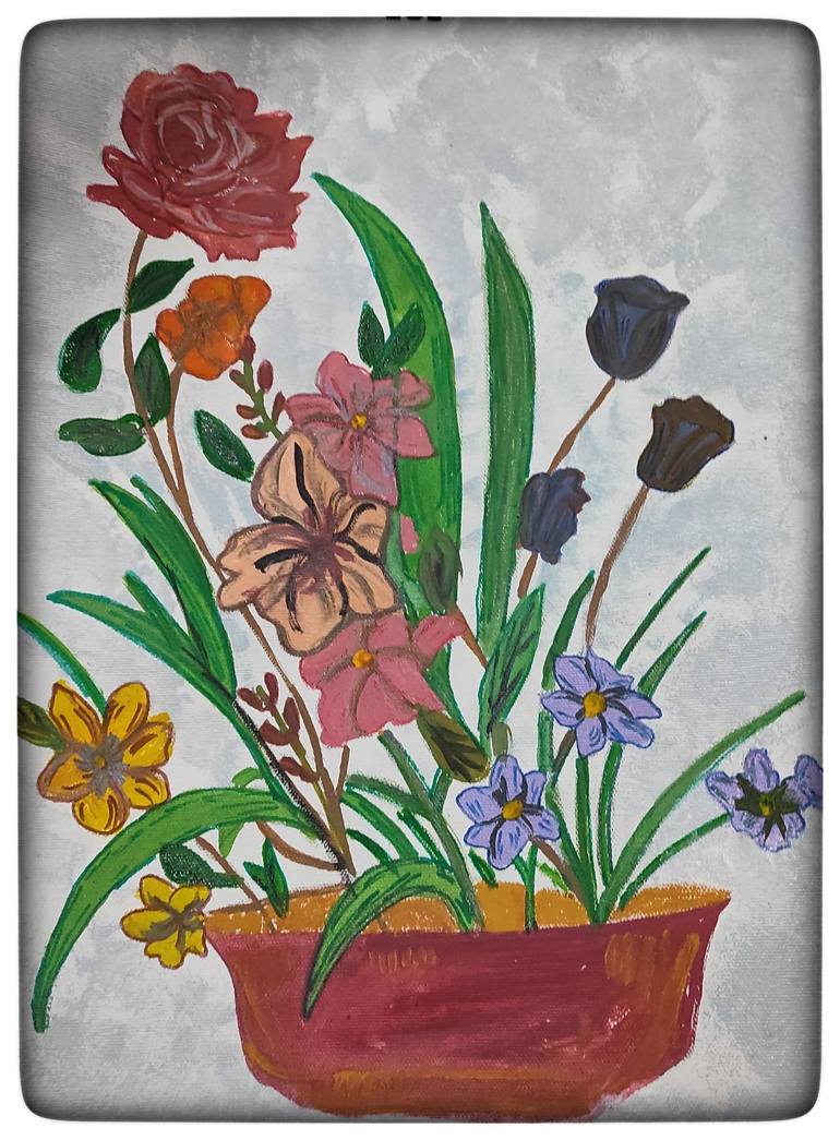 Bouquet Painting by Artsus Rem | Saatchi Art