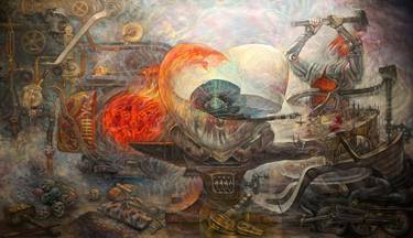 Original Conceptual Mortality Paintings by Boris Dubrov