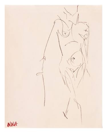 Print of Fine Art Nude Drawings by N N Anderson