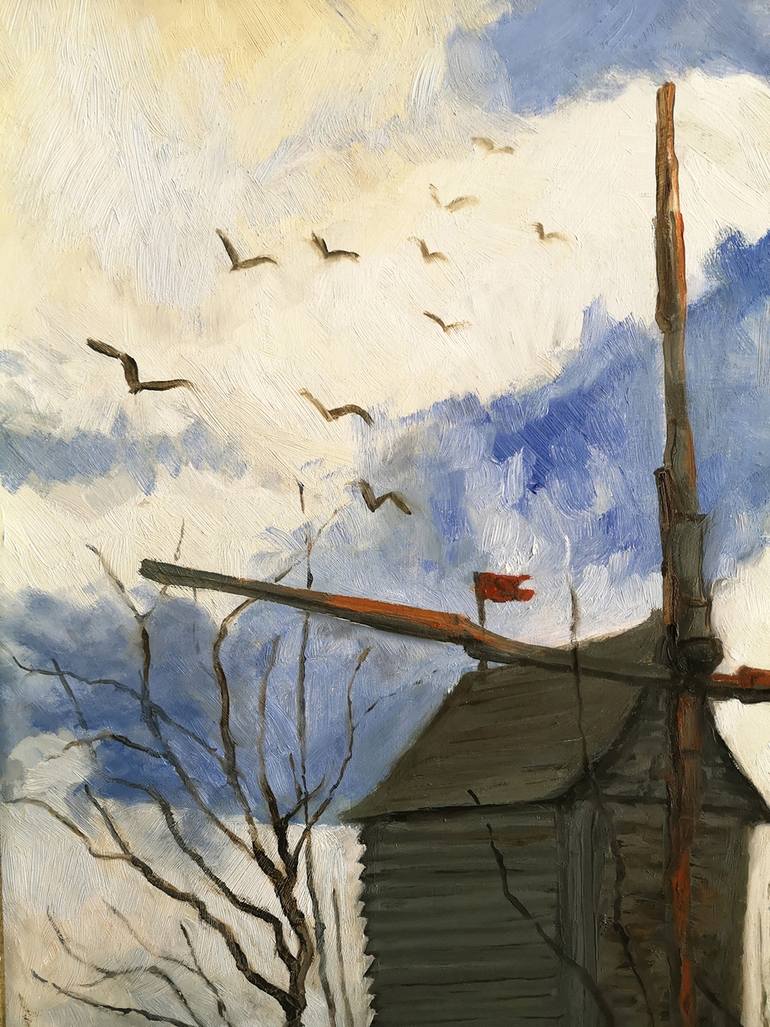 Original Figurative Landscape Painting by Santiago Tellez