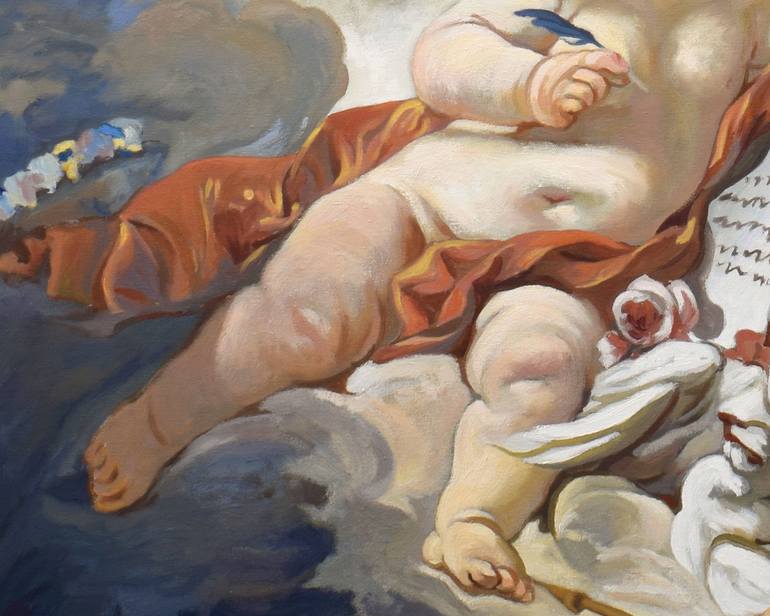 Original Figurative Nude Painting by Santiago Tellez