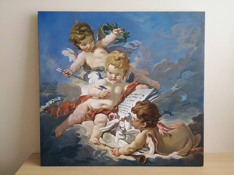 Original Figurative Nude Painting by Santiago Tellez