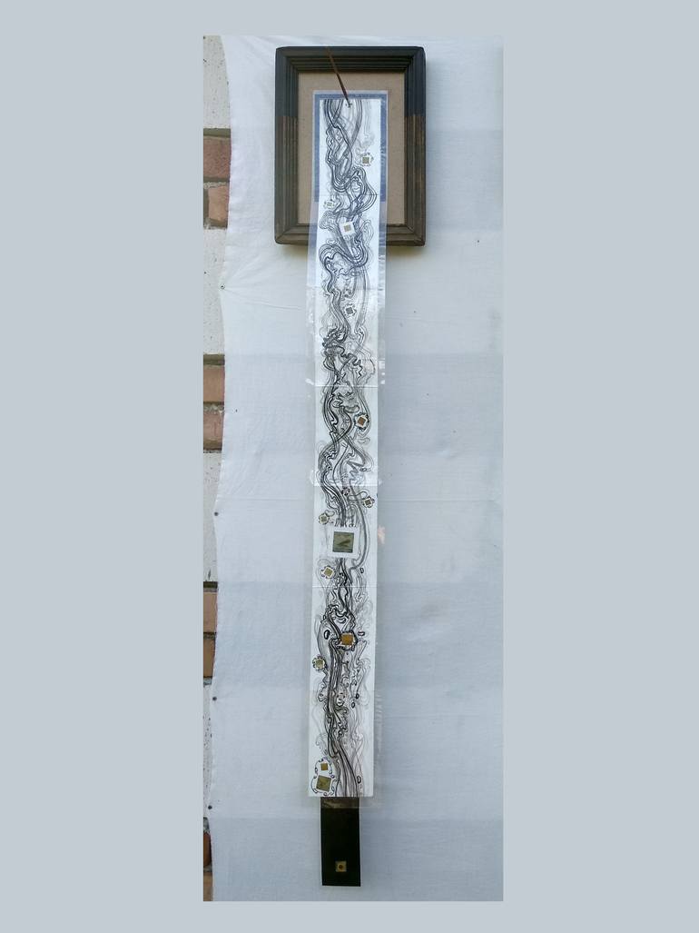 Original Conceptual Abstract Mixed Media by Ilina Laurentiu