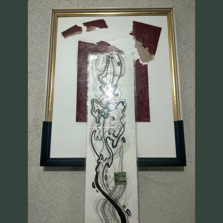 Original Conceptual Abstract Mixed Media by Ilina Laurentiu