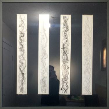 Original Conceptual Abstract Mixed Media by Ilina Laurentiu