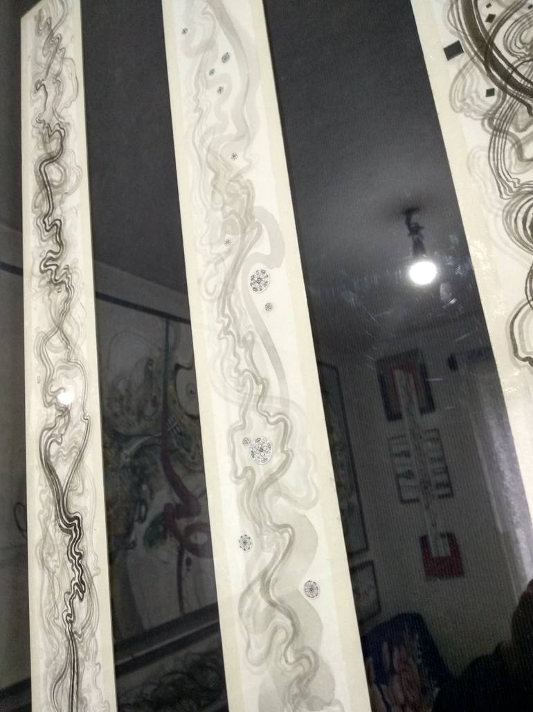 Original Conceptual Abstract Mixed Media by Ilina Laurentiu