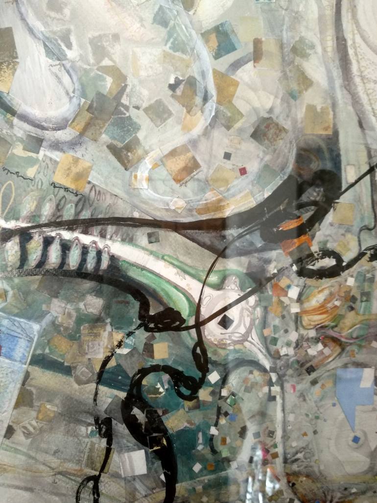 Original Conceptual Abstract Mixed Media by Ilina Laurentiu