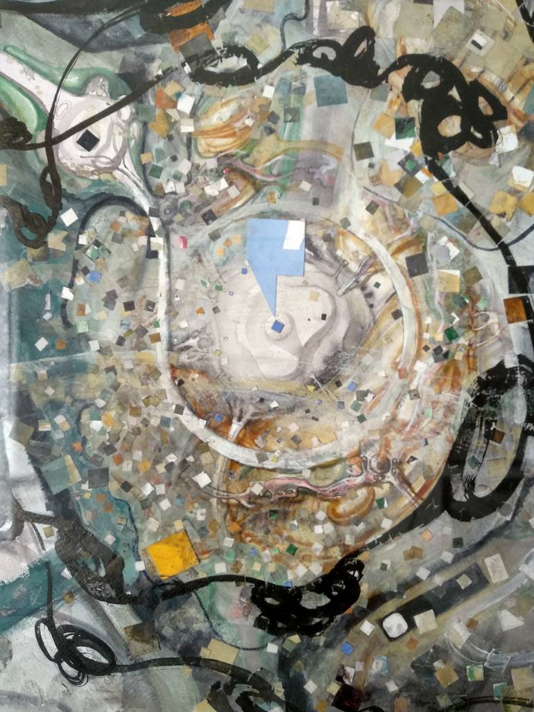 Original Conceptual Abstract Mixed Media by Ilina Laurentiu