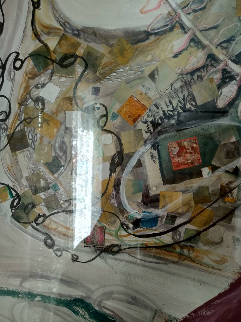Original Conceptual Abstract Mixed Media by Ilina Laurentiu
