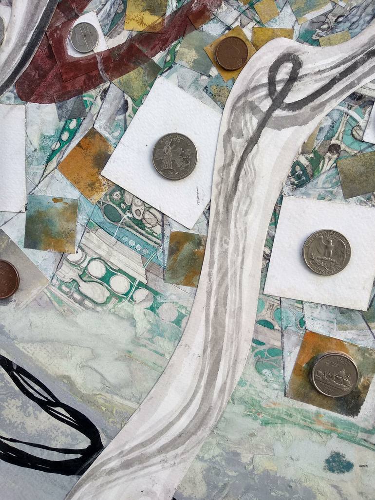 Original Conceptual Cities Mixed Media by Ilina Laurentiu