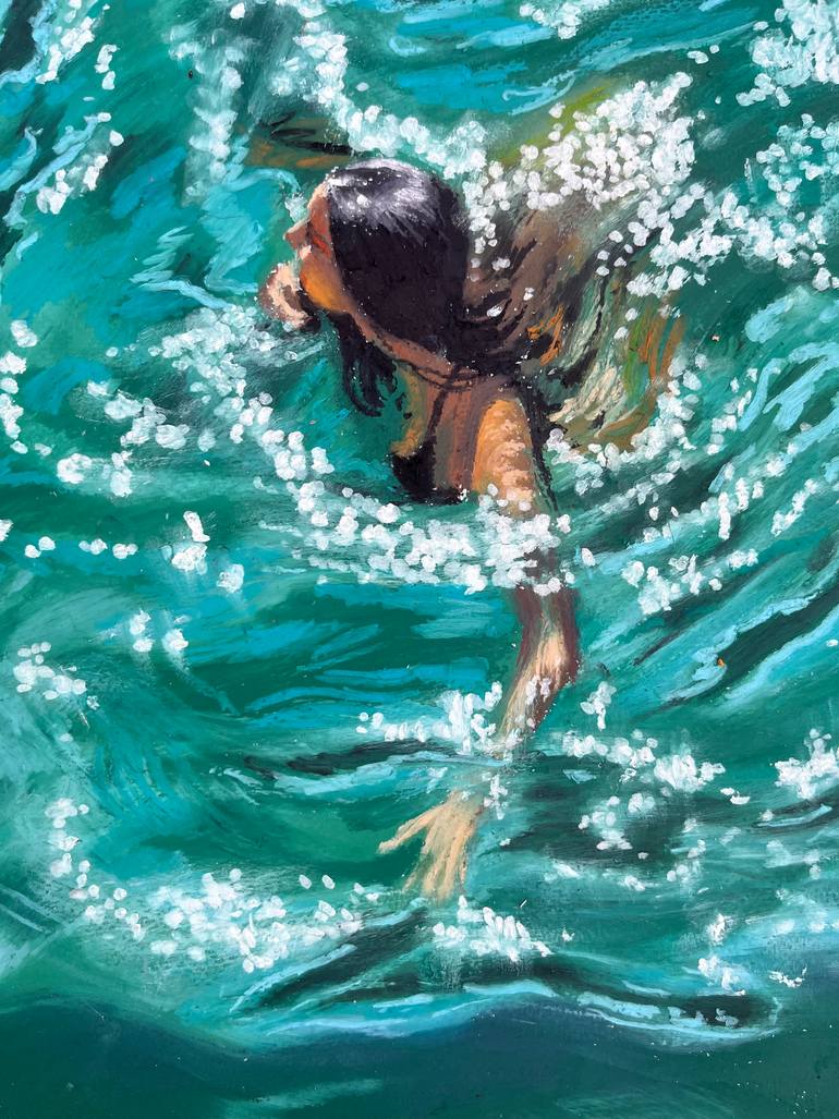 Original Impressionism Ocean Painting by Tatyana Chetrari