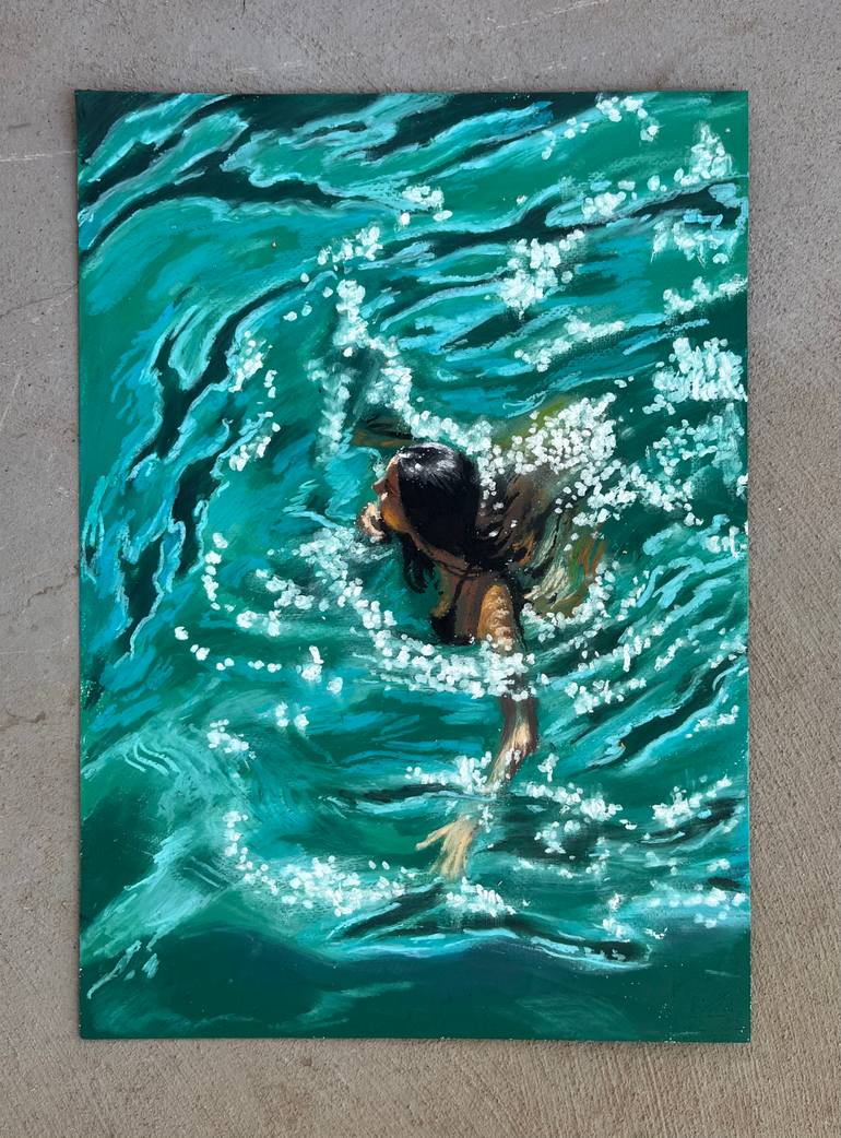 Original Impressionism Ocean Painting by Tatyana Chetrari