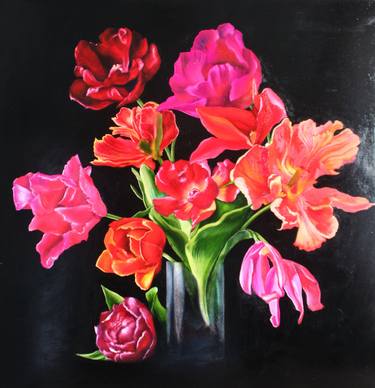 Original Fine Art Floral Paintings by Tatyana Chetrari