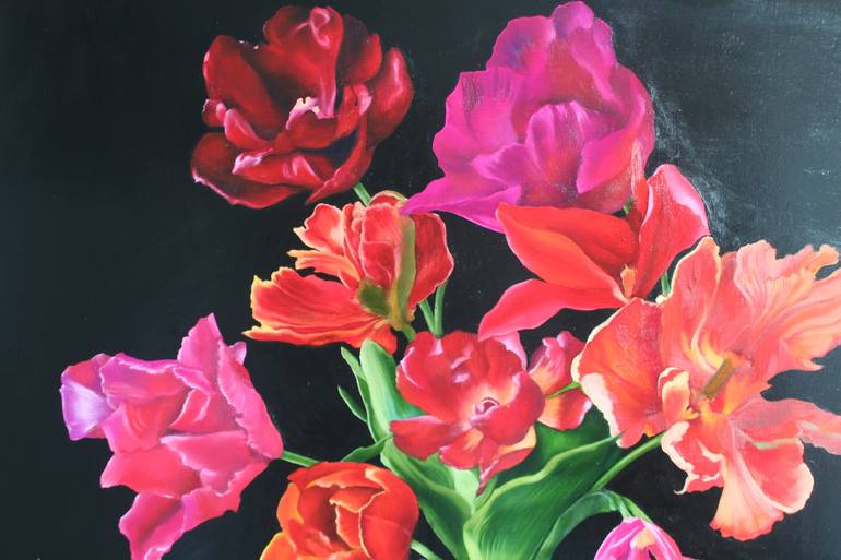 Original Floral Painting by Tatyana Chetrari