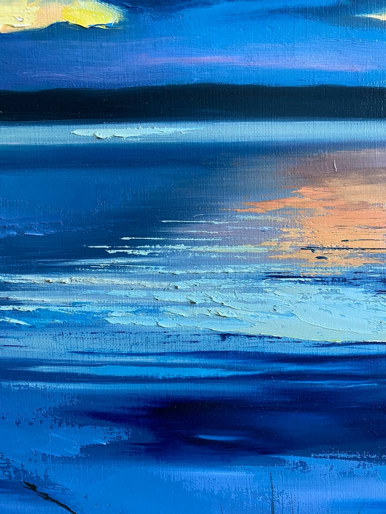 Original Abstract Expressionism Landscape Painting by Tatyana Chetrari