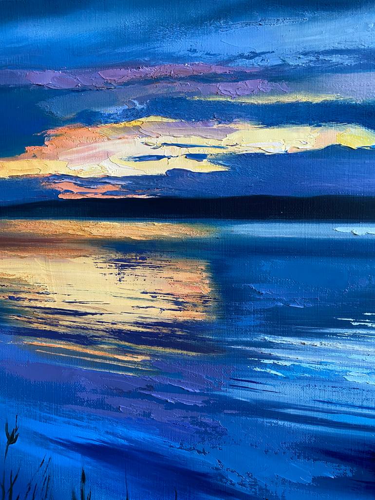 Original Abstract Expressionism Landscape Painting by Tatyana Chetrari