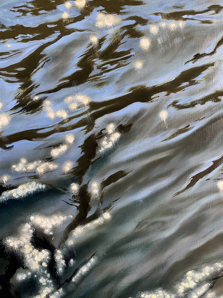 Original Abstract Expressionism Water Painting by Tatyana Chetrari