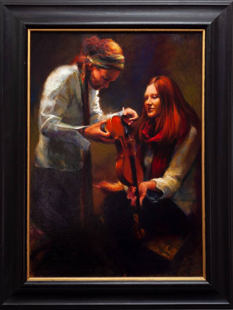 Original Figurative People Painting by Andrew Sinclair