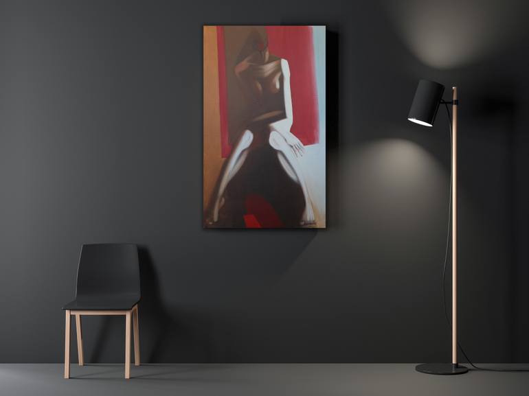 Original Abstract Women Painting by Serhii Voitychuk
