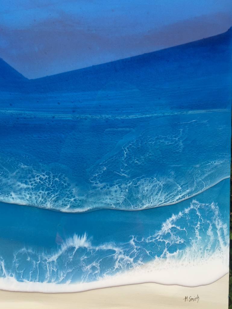 Original Abstract Seascape Painting by Michelle Smith