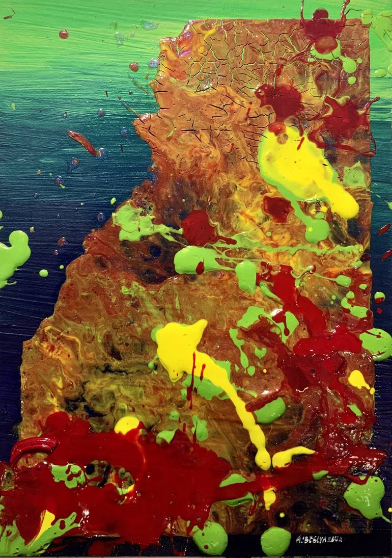Print of Abstract Expressionism Abstract Paintings by Anna Beglyakova