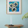 artwork in interior with an example of a frame