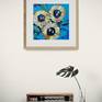 artwork in interior with an example of a frame