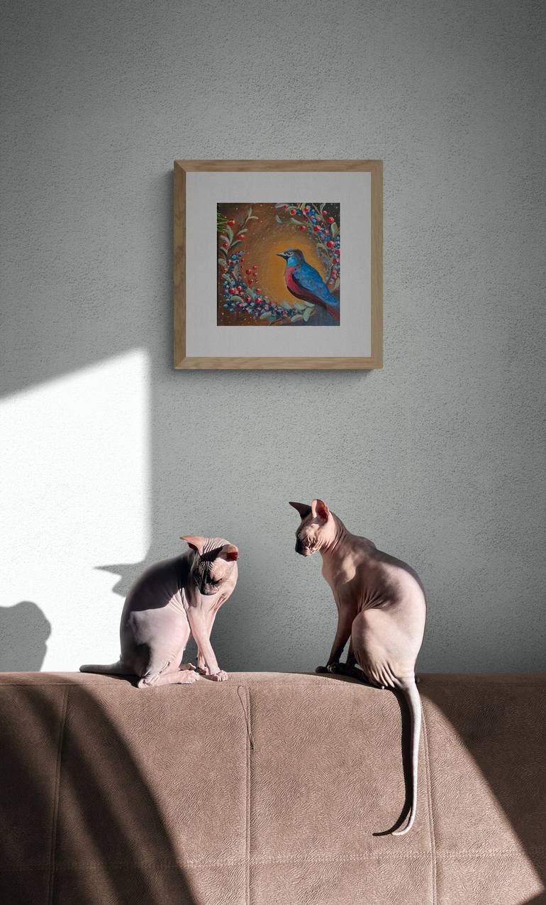 Original Impressionism Animal Painting by Anna Beglyakova