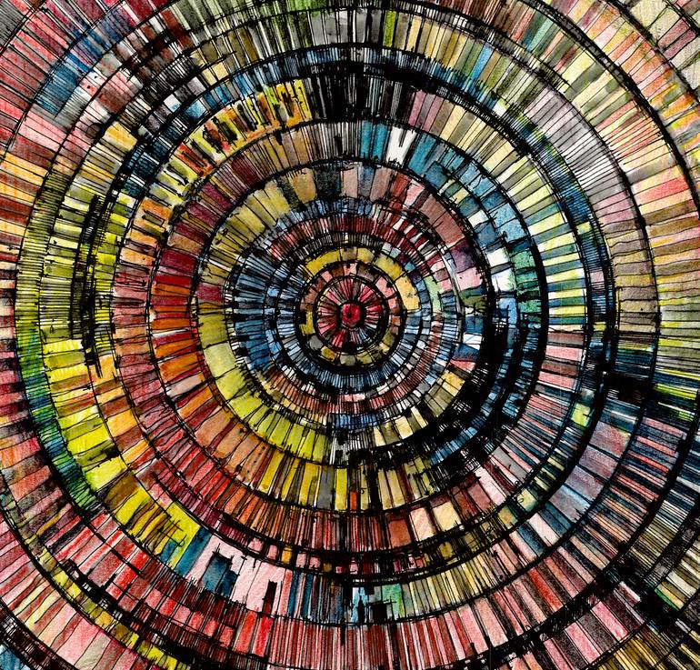 Original Abstract Expressionism Abstract Painting by Mzerart Grg