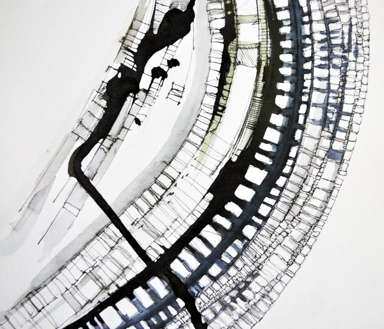 Original Contemporary Abstract Drawing by Mzerart Grg
