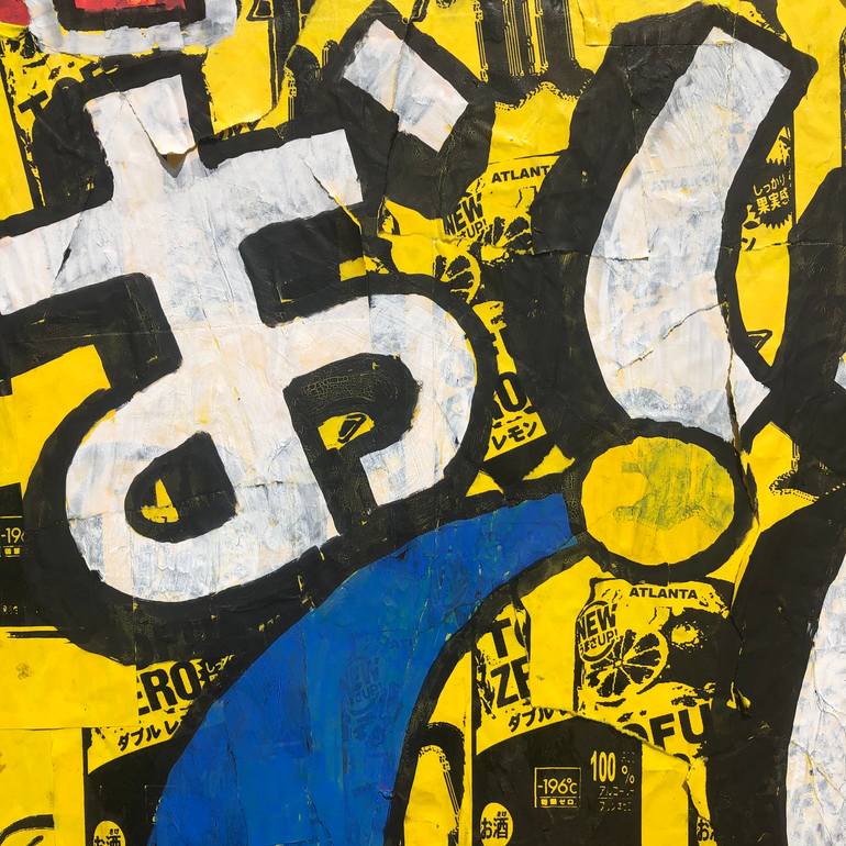 Original Abstract Graffiti Painting by Oliver Skelton