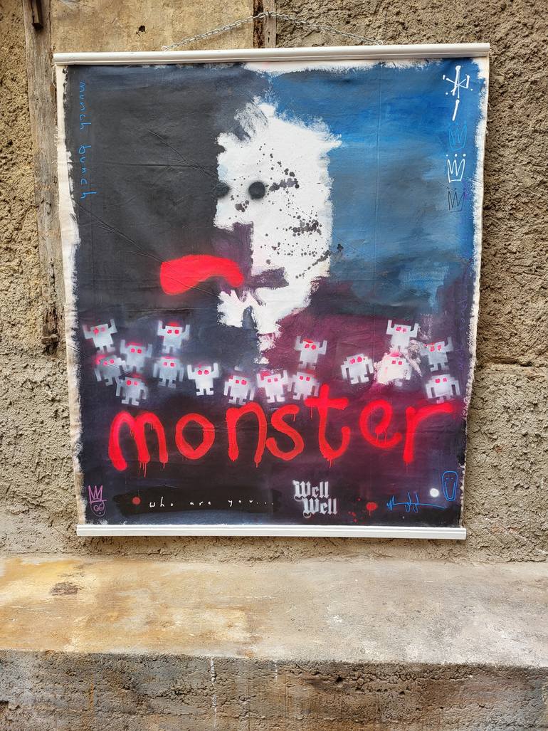 Original Street Art Pop Culture/Celebrity Painting by Well Well