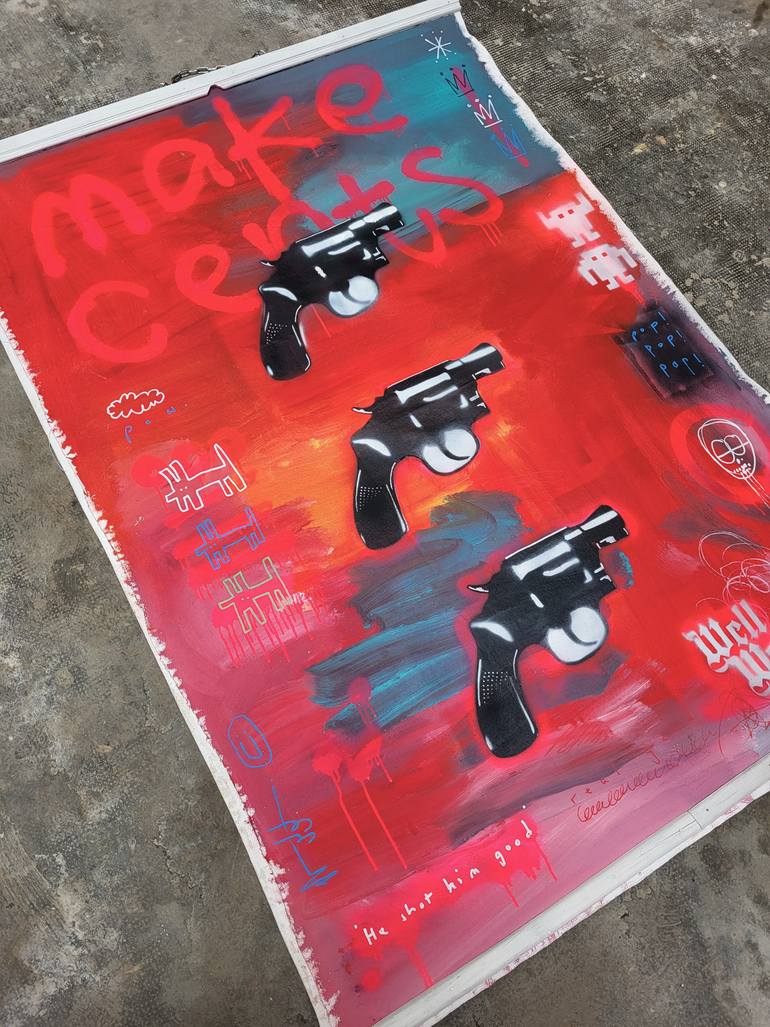 Original Pop Art Pop Culture/Celebrity Painting by Well Well