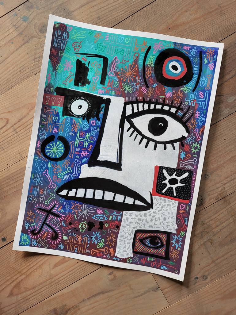 Original Pop Art Pop Culture/Celebrity Painting by Well Well