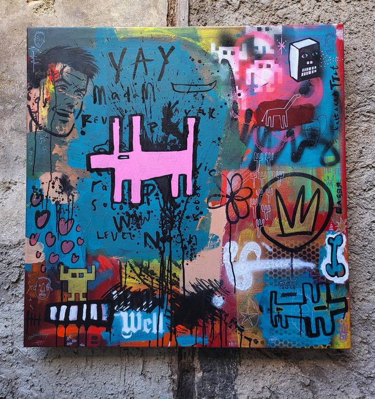 Original Pop Art Culture Painting by Well Well