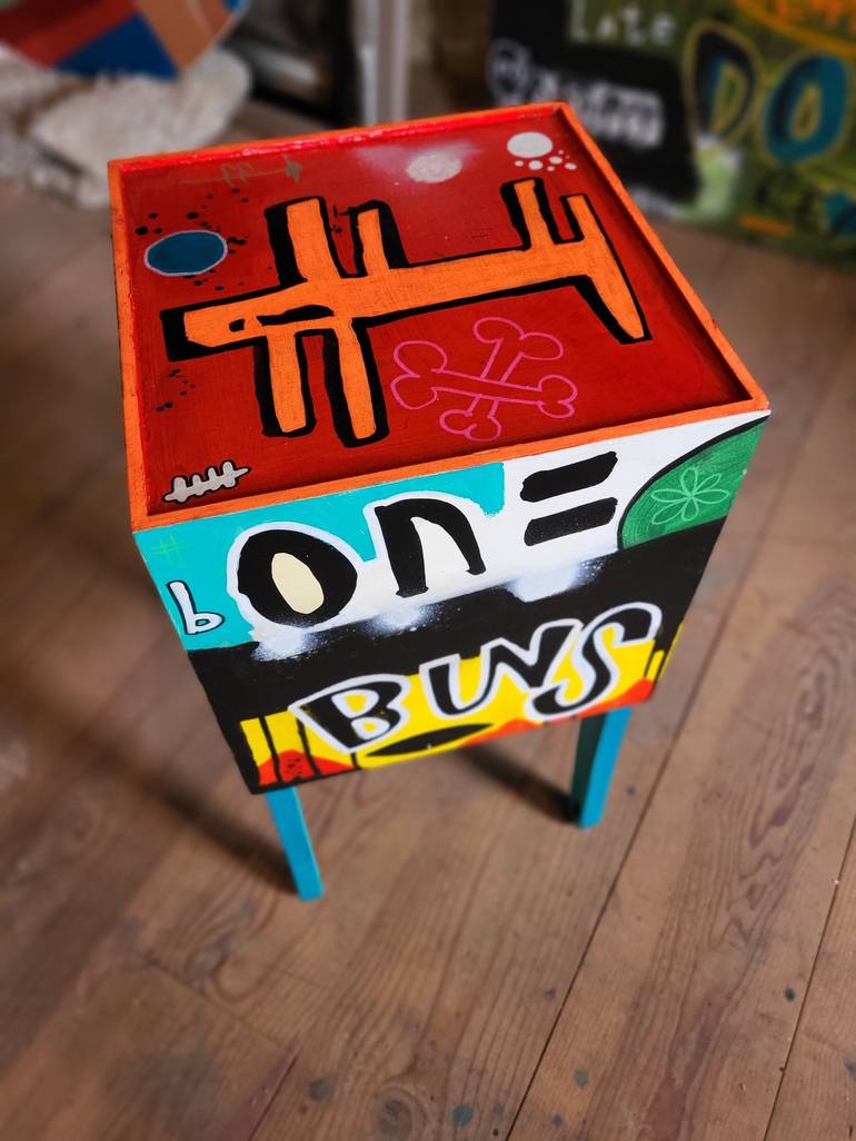 Original Graffiti Sculpture by Well Well