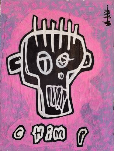 Original Pop Art Cartoon Paintings by Well Well