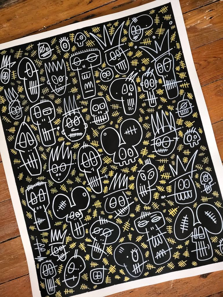 Original Street Art Politics Painting by Well Well