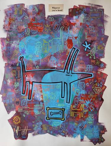 Original Street Art Graffiti Painting by Well Well