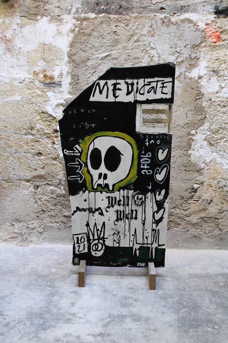 Original Street Art Popular culture Painting by Well Well