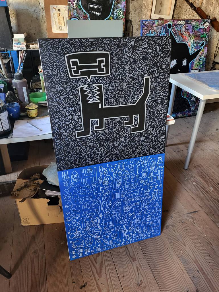 Original Pop Art Humor Painting by Well Well