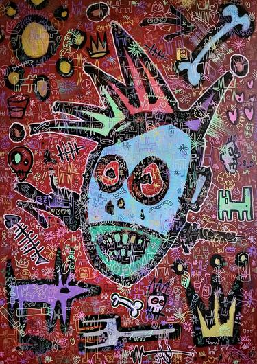 Original Pop Art Graffiti Paintings by Well Well