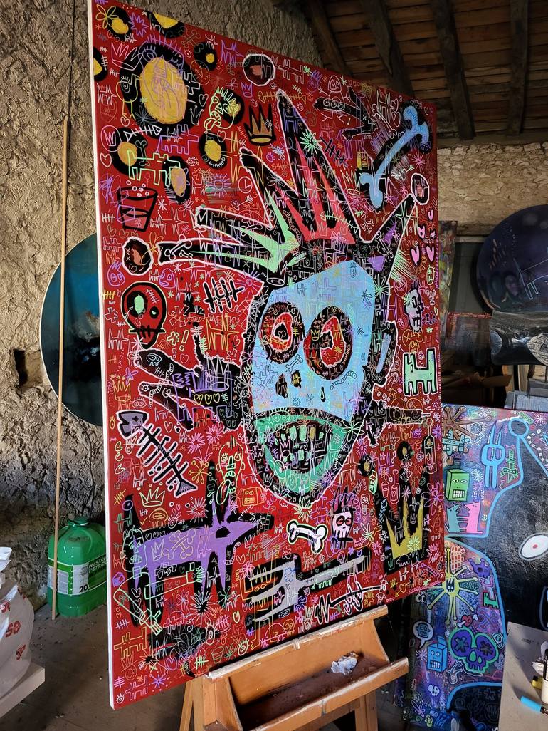 Original Graffiti Painting by Well Well