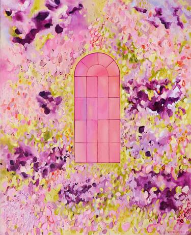 Original Contemporary Floral Painting by Aleksandra Krogulecka