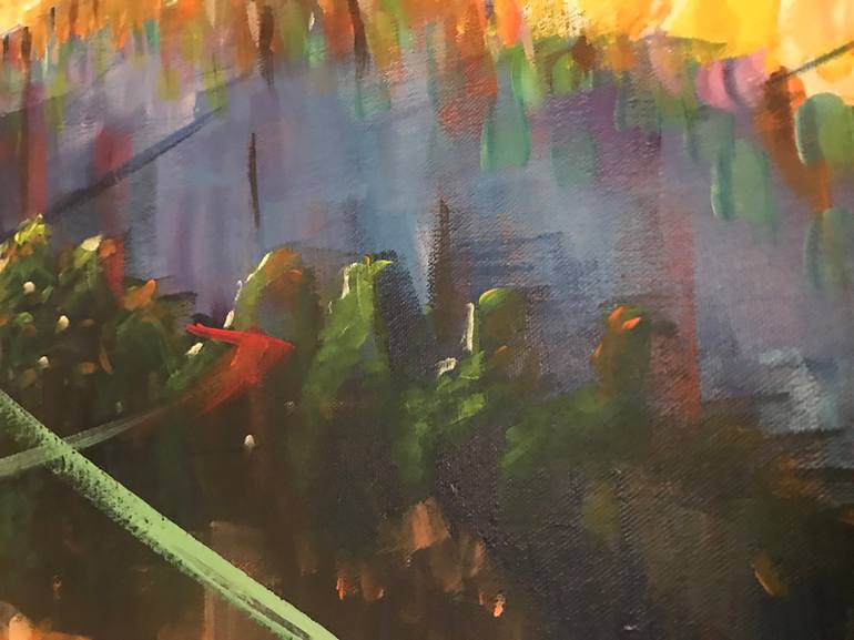 Original Impressionism Landscape Painting by Máté Kertész