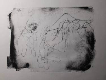Print of Nude Printmaking by Keith Waller