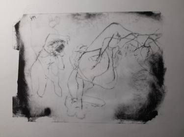 Original Surrealism Nude Printmaking by Keith Waller