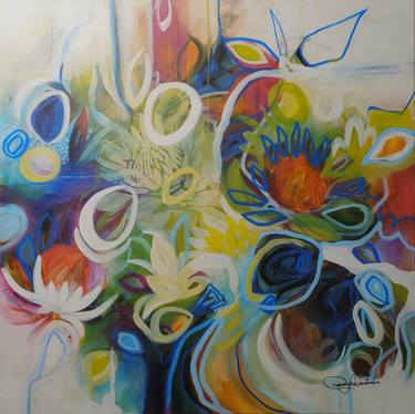 Print of Abstract Garden Paintings by Penelope Dodman