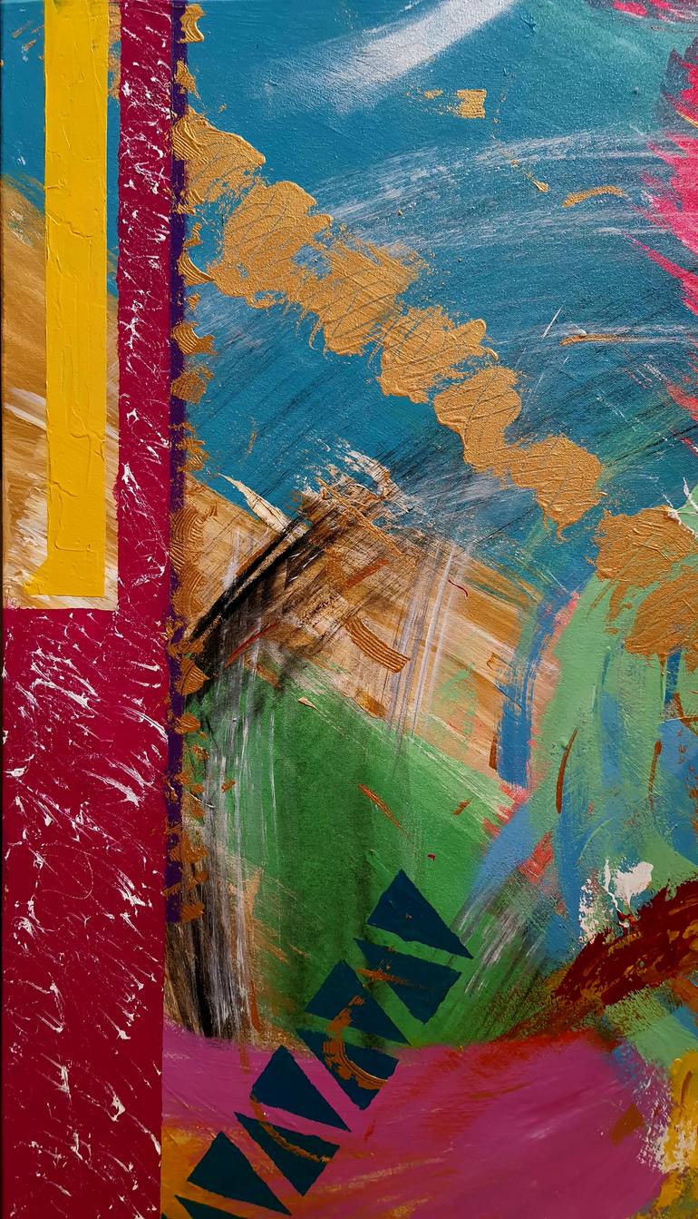 Original Abstract Expressionism Abstract Painting by Ramsha Soofi